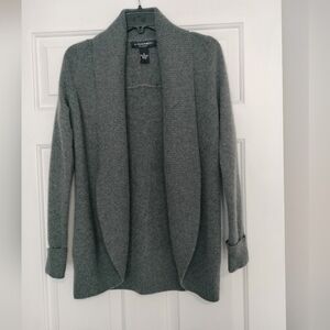 A Giannetti 100% Cashmere Open Front Cardigan Sweater Size Medium